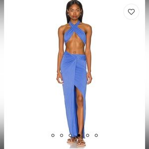 Harper Maxi Skirt in Iris
Indah